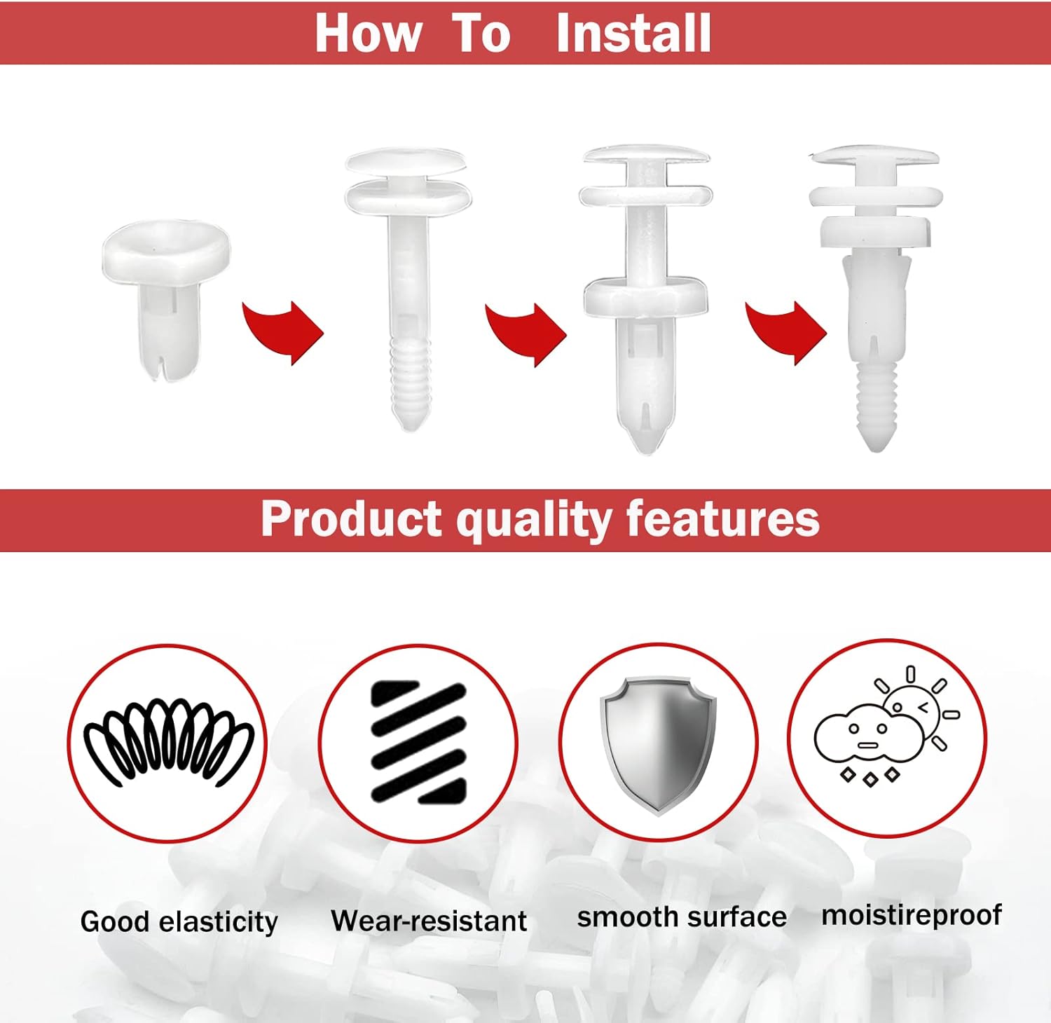 20Pcs Car Door Panel Retainer Clips Compatible with GM Chevy GMC 15960325