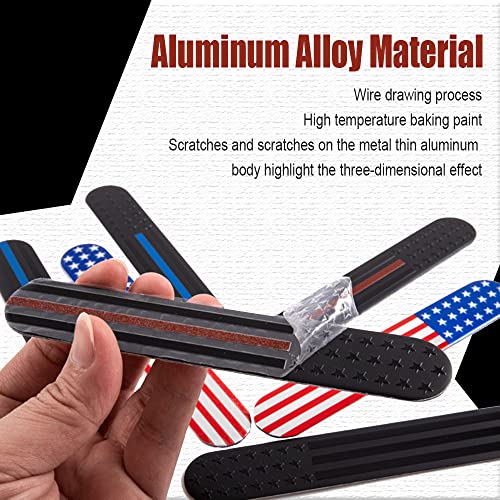 2PCS USA American Metal Flag Auto Fender Emblem, 3D Metal Adhesive Car Badge, American Flag Decal Emblem Sticker, USA Flag Decal for Auto SUV Truck Motorcycle Bumper Window Fender Accessories