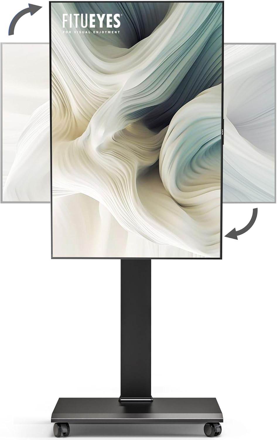 FITUEYES Table Top TV Stand for 50-85 inch TVs and Rolling TV Stand for 32-75 Inch TVs
