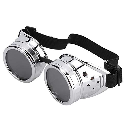 SPYMINNPOO Steampunk Goggles,ABS Vintage Style Steampunk Goggles Double Layer Sunglasses for Party Prop Decor