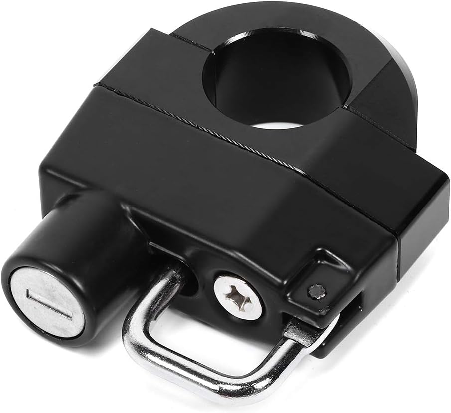 Helmet Lock for Motorcycle Handle,25mm/1in Motorcycle Handlebars Helmet Lock Anti-Theft Security Padlock Universal Parts