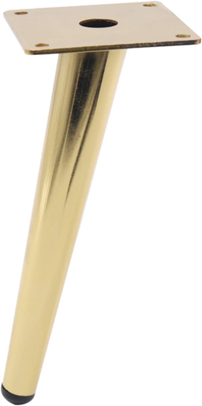 Sofa Legs Round Solid Metal Furniture Legs Sofa Replacement Legs Perfect for Mid-Century Modern/Great IKEA Hack for Sofa, Couch, Bed, Coffee Table,Titanium Gold,20cm