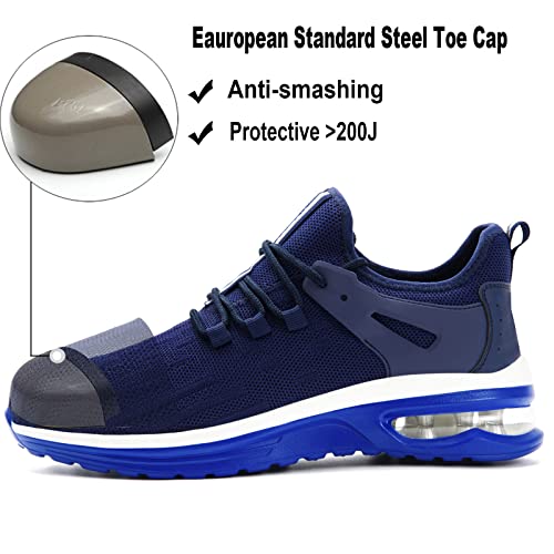 SUADEX Indestructible Steel Toe Shoes Men Women Lightweight Work Shoes for Men Comfortable Composite Toe Safety Shoes