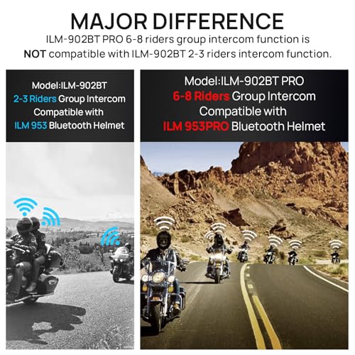 ILM Bluetooth Motorcycle Helmet Modular Flip up Full Face Dual Visor Mp3 Intercom FM Radio DOT Model 902BT/902BT PRO