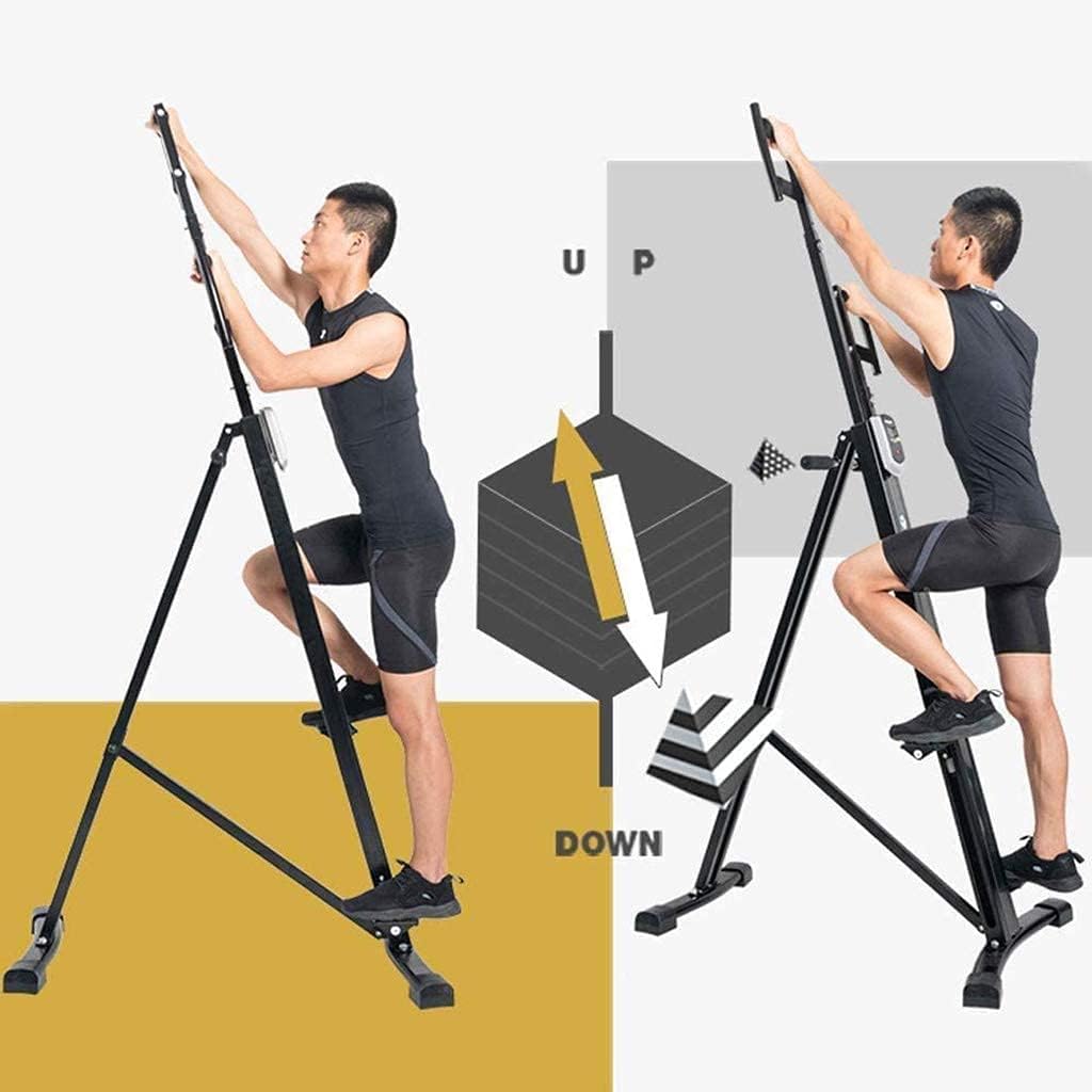 Stepper Vertical Climber, Climbing Machine Home Gyms Fitness Equipment - Pedal Machine Adjustable Height Anti-Slip Desig with Monitor Efficency