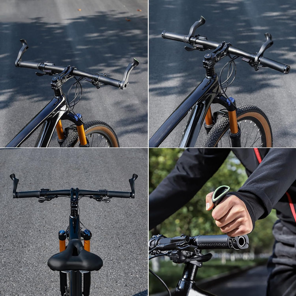 Bike Bar Ends Road Bike Handlebar Ends Mountain Bicycles Bar Ends Ergonomic Nonslip Handlebar Ends Cycling Gear Mountain Bike Handlebar Ends Lightweight Handlebar Ends Long Handlebar Grips Comfortable