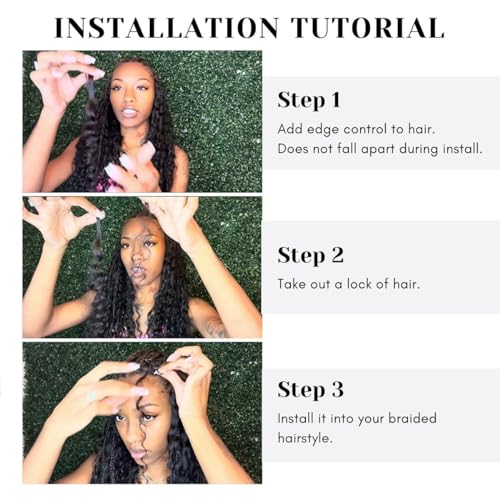 Braiding human hair water