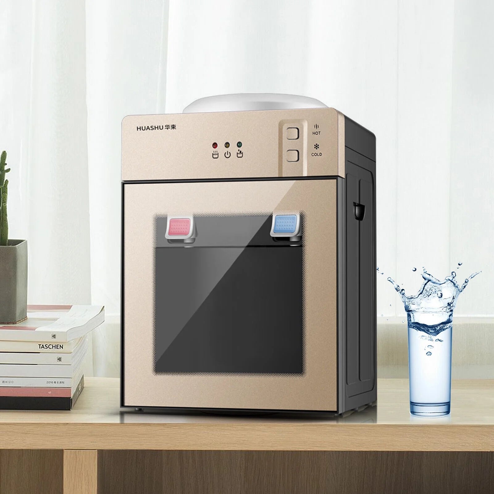 5 Gallon Top Loading Countertop Water Cooler Dispenser Cold Hot Water Dispenser