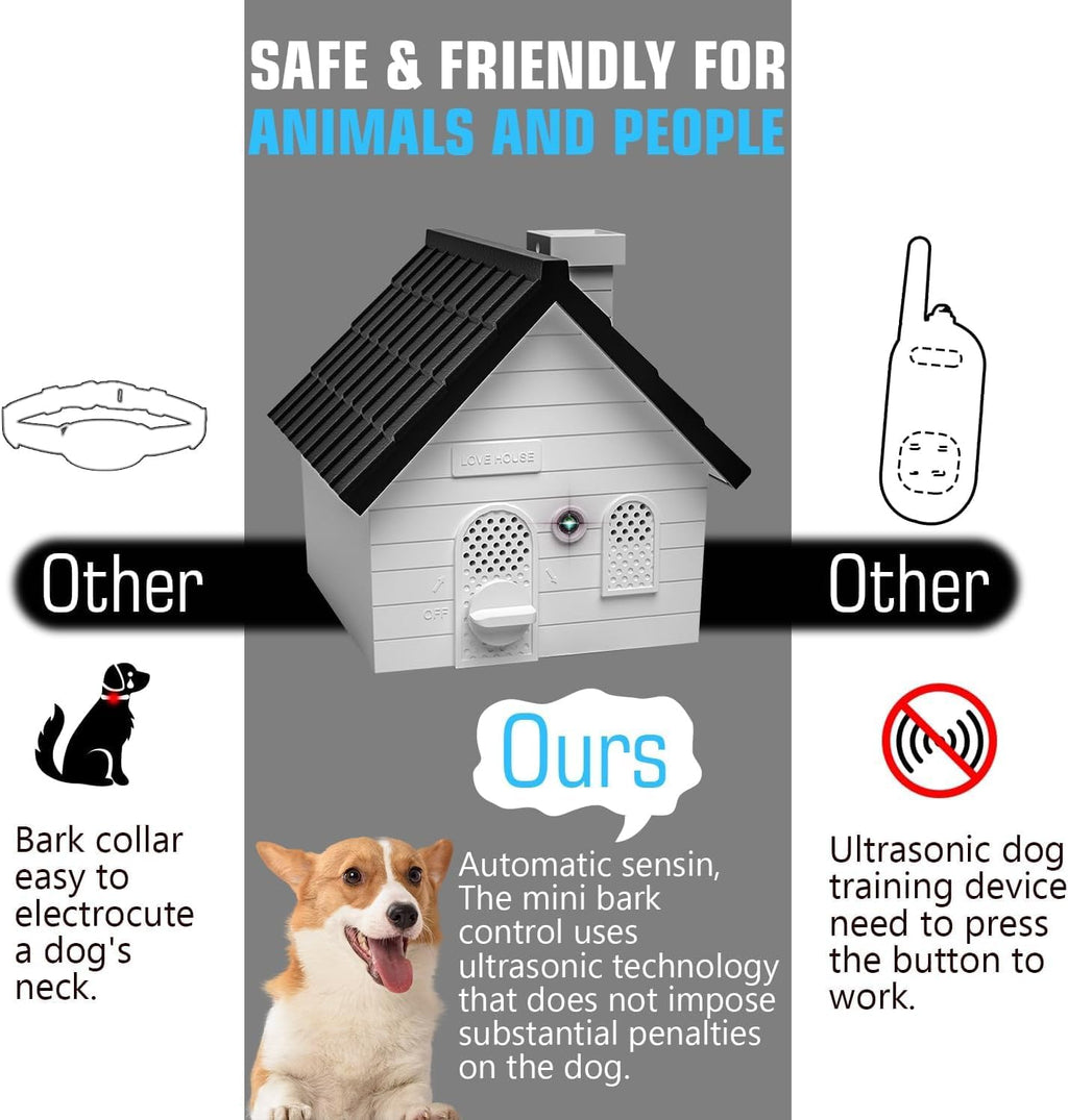 Bark Box, Anti-Barking Device for Dogs, Ultrasonic Dog Bark Deterrent Devices, 50 Ft. Dog Barking Stopper Indoor Outdoor, Suitable for Small Medium Large Dogs