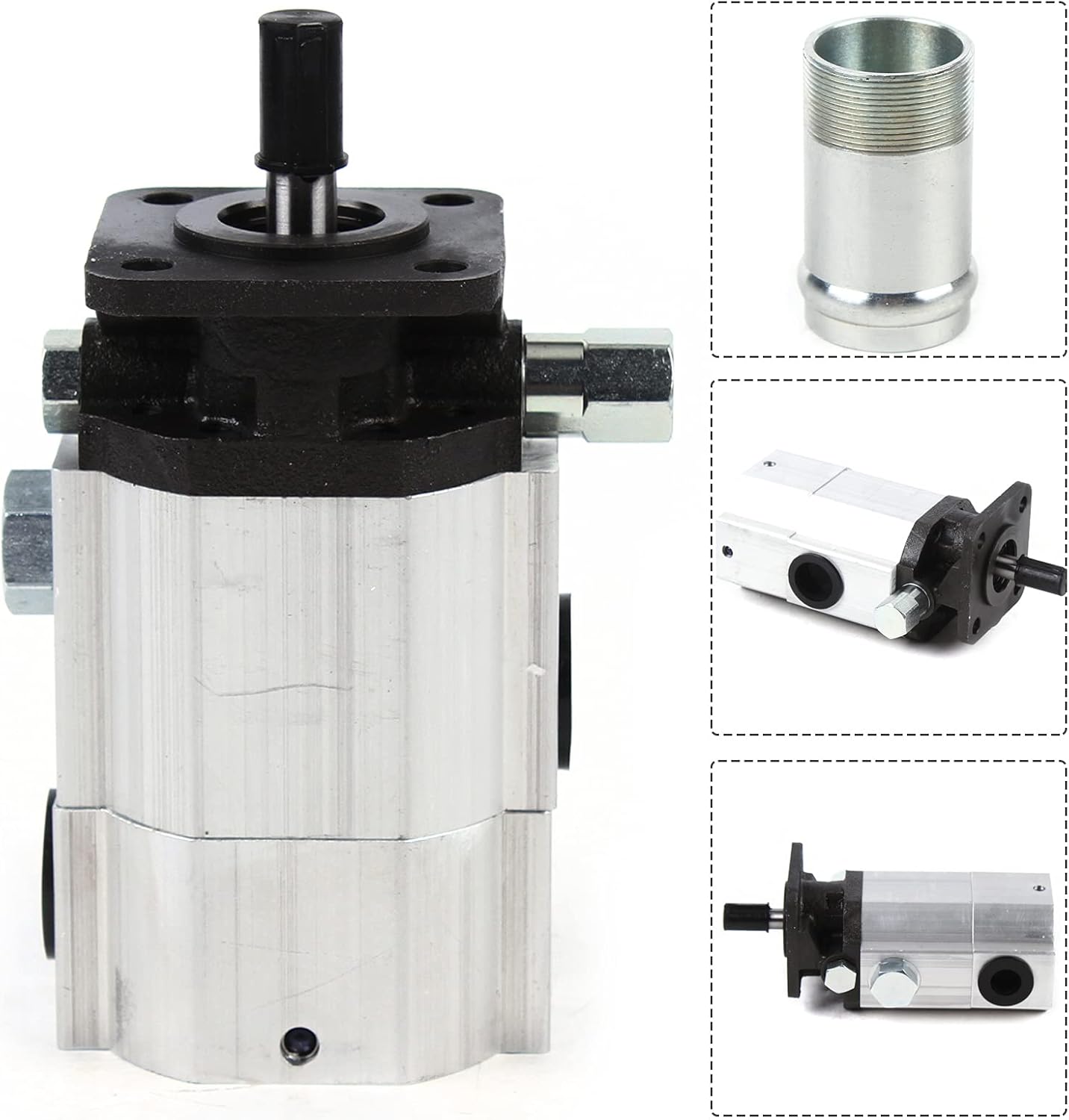 Log Splitter Pump Gear Pump Wood Logsplitter for Wood 1/2" 16GPM Log Splitter Pump Hydraulic Pump 2 Stage Gear Hydraulic Pump Log Splitter Gear Pump Hydraulic Log Splitters Pump Kit