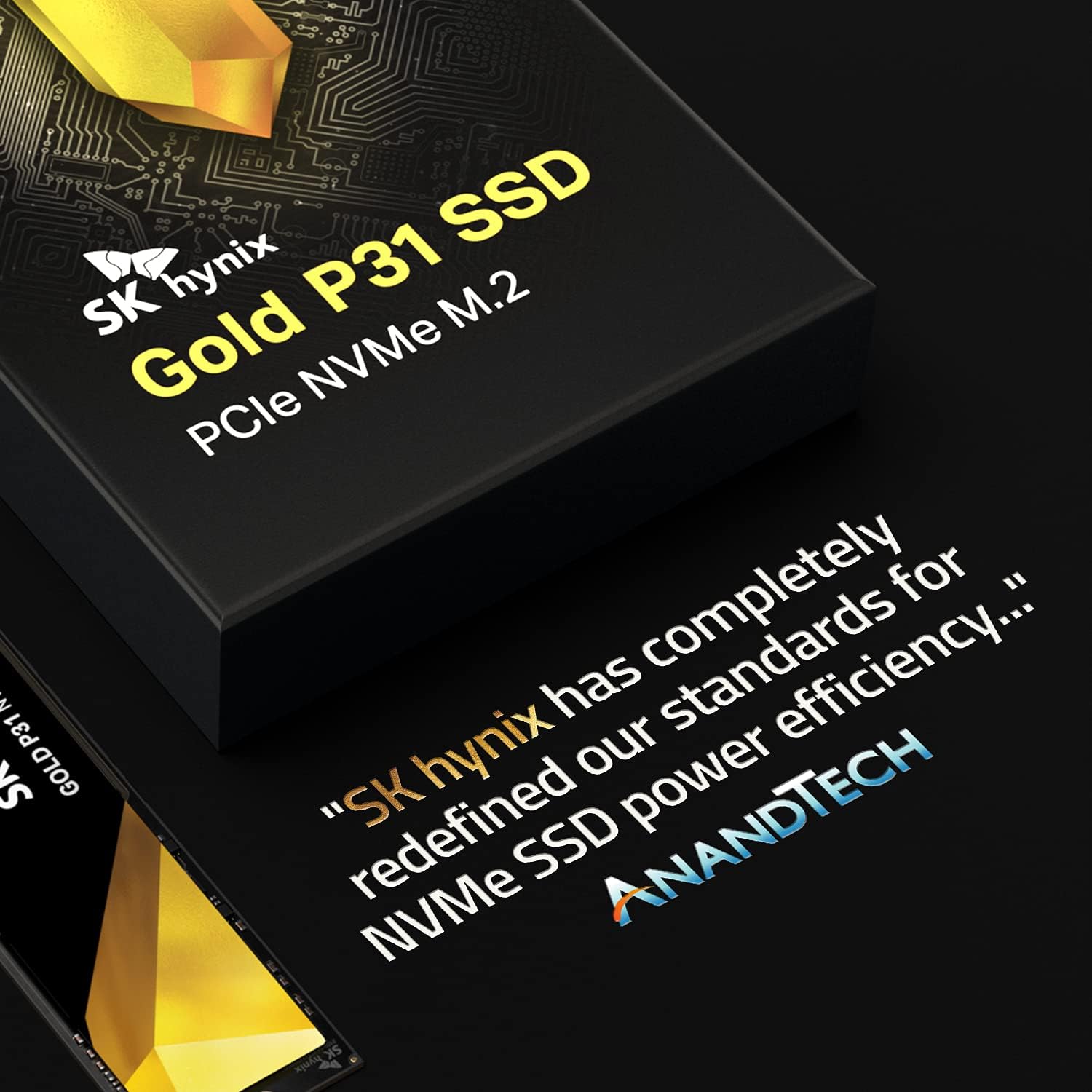 SK hynix Gold P31 1TB PCIe NVMe Gen3 M.2 2280 Internal SSD | Up to 3500MB/S | Compact M.2 SSD Form Factor SK hynix SSD | Internal Solid State Drive with 128-Layer NAND Flash