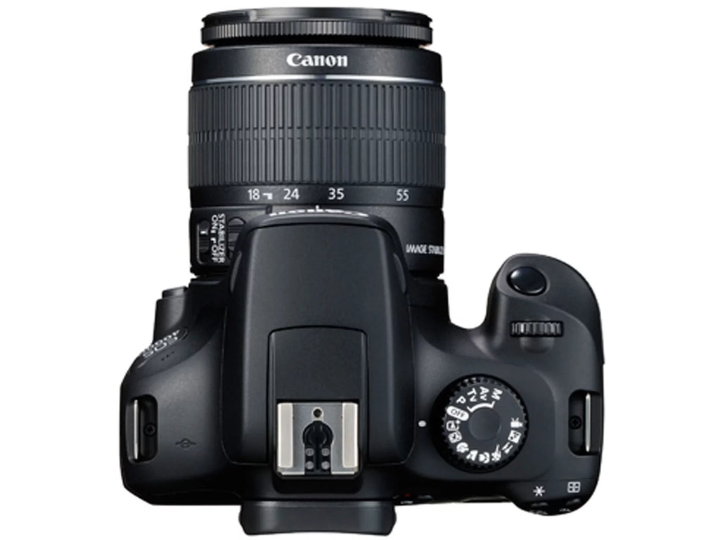 Canon EOS 4000D / Rebel T100 with EF-S 18-55mm III Lens - Pro Bundle Includes: Sandisk Ultra 32GB SD, LED Light Kit, 6PC Filter Kit, Tripod, Gadget Bag and More