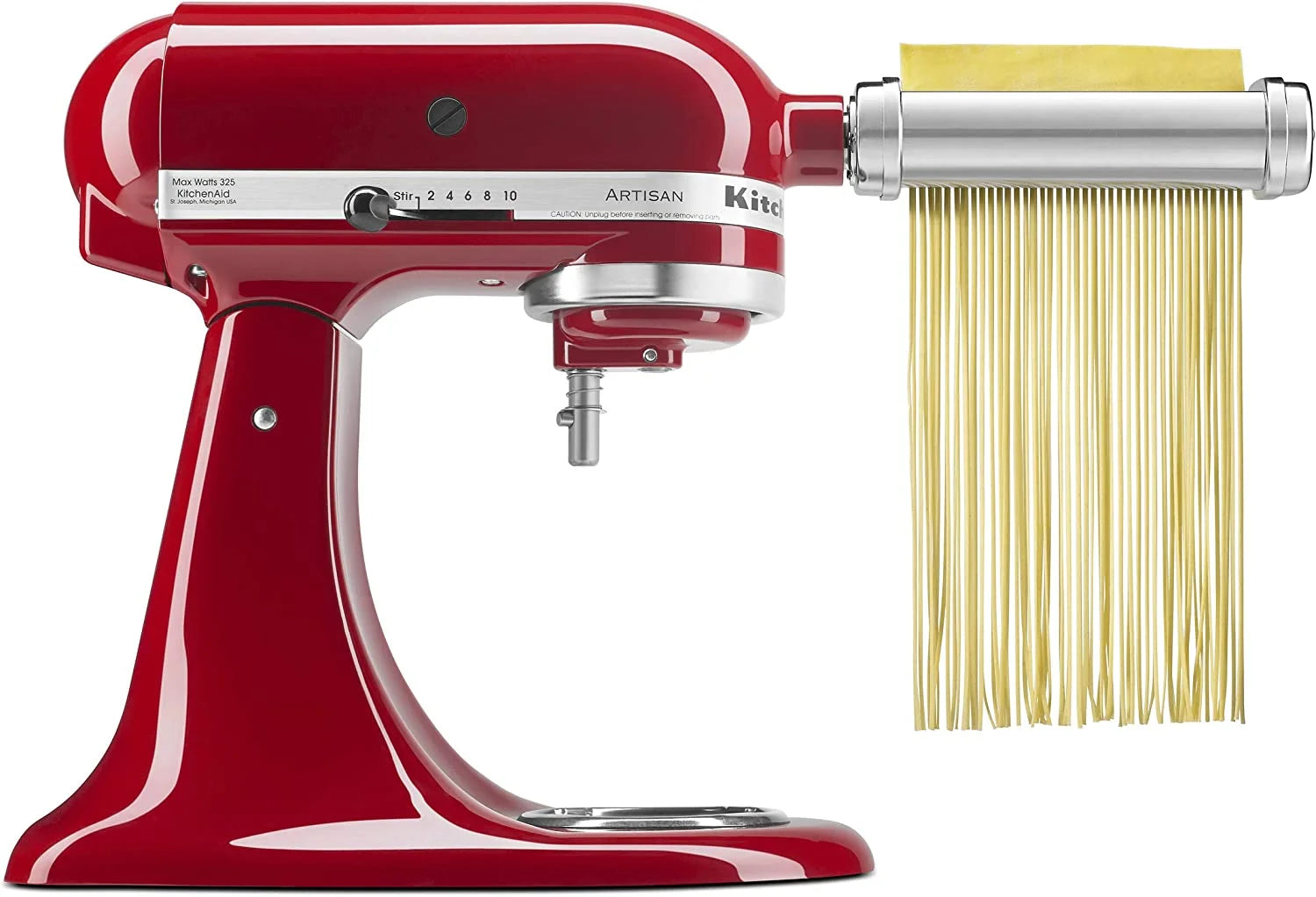 Excellent KitchenAid KSMPEXTA Gourmet Pasta Press Attachment with 6 Interchangeable Pasta Plates  White