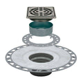 Schluter KD2/PVC/E Kerdi-Drain 4x22 x 4x22 PVC Flnge Drain Kit Stainless Steel