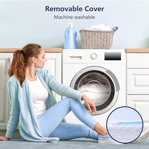 Memory Foam Mattress Topper - 3 Inch Gel Mattress Pad for Pressure Relief, Premium Soft Cooling Sleep Bed Topper, Non-Slip Design with Removable & Washable Cover, CertiPUR-US Certified, King