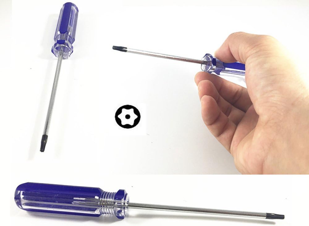 2 x T8 Tamper Proof Screwdriver Security Torx Driver for Xbox one, Xbox 360 and PS3 Slim Controller