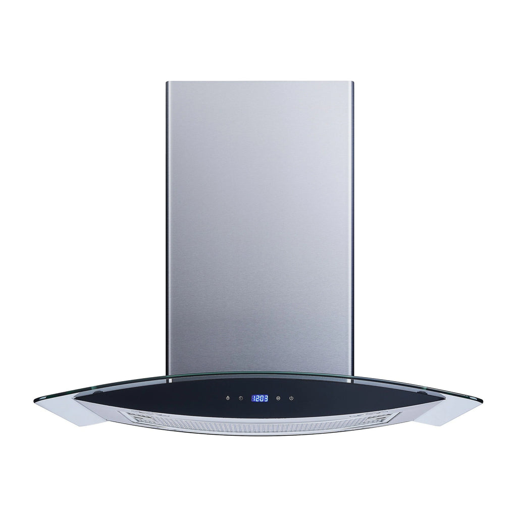 Winflo 30'' 450 CFM Convertible Island Range Hood
