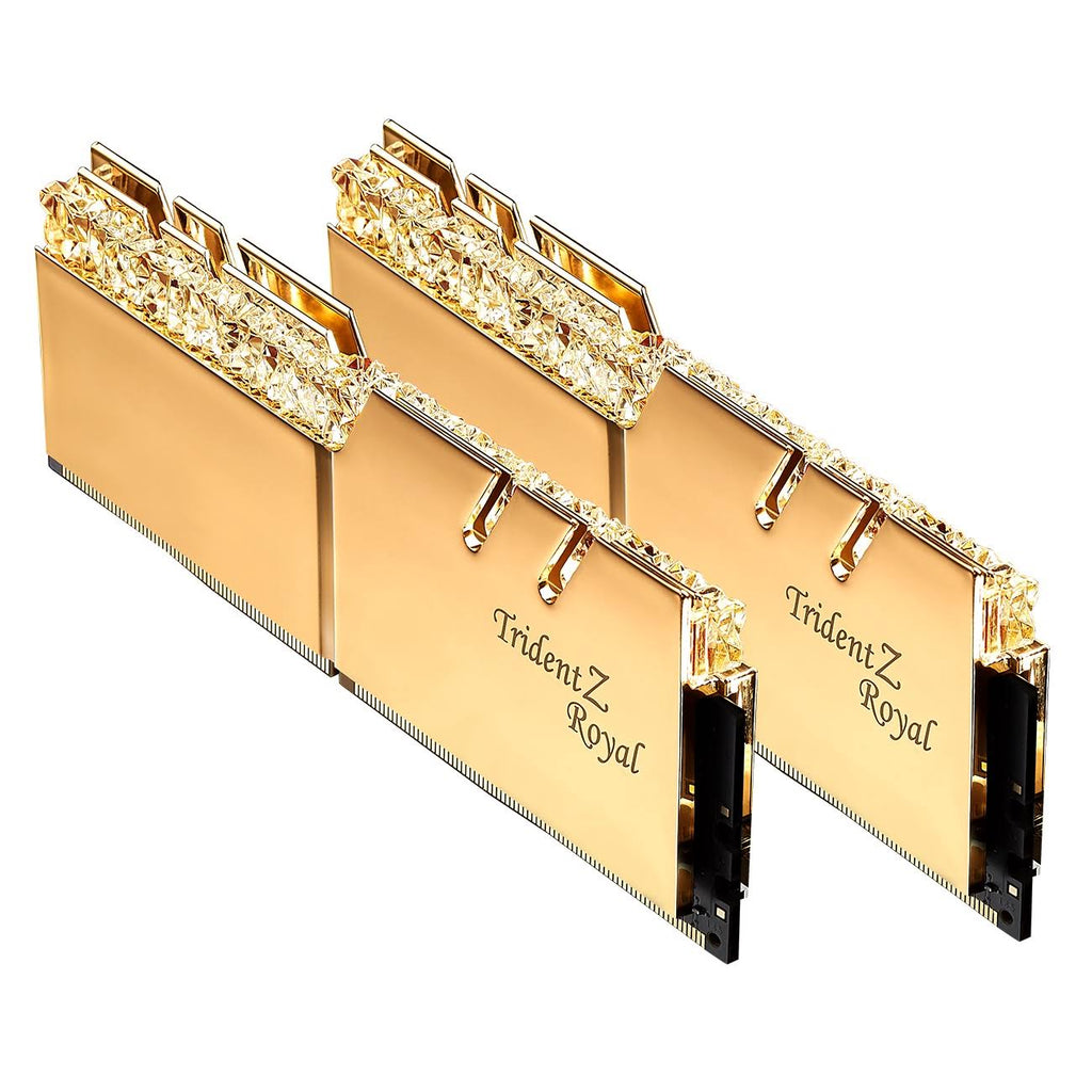 32GB G.SKILL DDR4 Trident Z Royal Gold 4000MHz Pc4-32000 CL17 1.40v Dual Channel Kit (2x16GB)