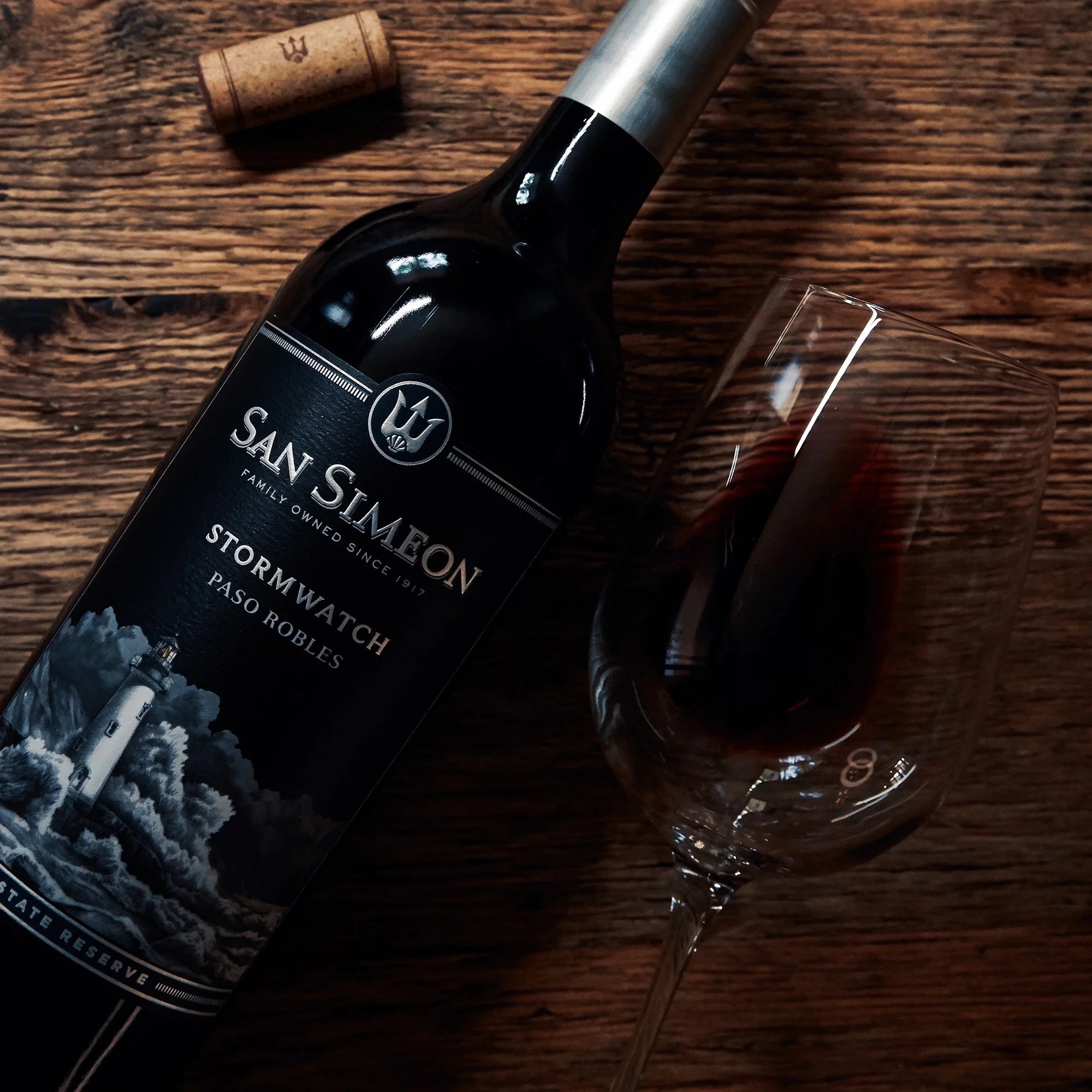 San Simeon Stormwatch Estate Red Wine, 750ml Glass Bottle, Paso Robles, California
