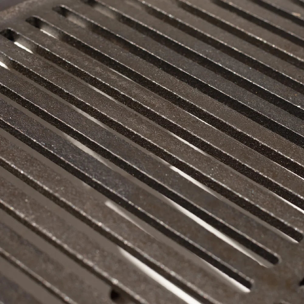 Titan Great Outdoors Dual Sided 18in Cast Iron Grill Grate, Fits LGE & Kamado Joe, Wide or Narrow Sear Marks