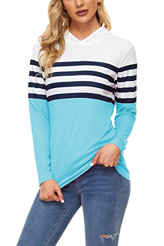 KINGFEN Women's UPF 50+ Sun Protection Quick Dry Shirts Hiking Long Sleeve Tops