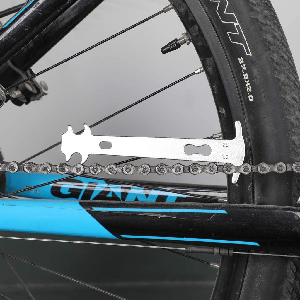 Bike Repair Chain Tool Set, Bike Chain Tool+ Chain Checker+ Bike Link Plier +3 Pairs Bicycle Missing Link for 7 8 9 10 Speed Chain