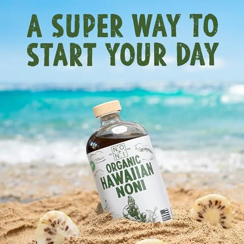 Healing Noni - Organic Hawaiian Noni Juice - 1 Pack of 32oz Glass Bottles