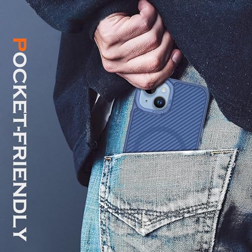 YINLAI Case for iPhone 14 6.1 Inch Carbon Fiber Pattern