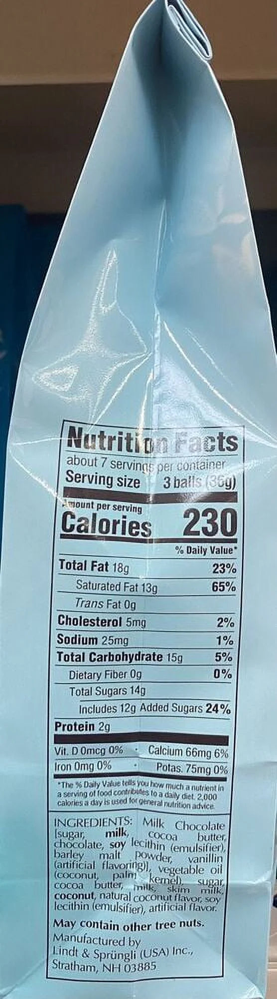 5x NEW Lindt LINDOR COCONUT Milk Chocolate Truffles 8.5 oz Bag - 5 PACK