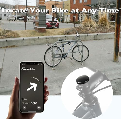 Thinvik AirTag Bike Mount for Hidden AirTag Water Bottle Cage - Anti Theft Waterproof AIRTAG Holder - GPS Bike Tracker Protector