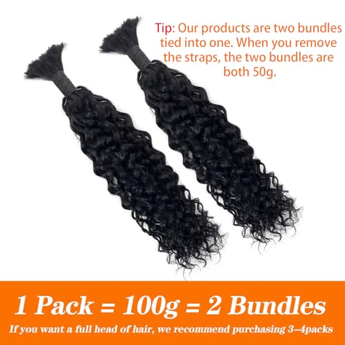 Braiding human hair water