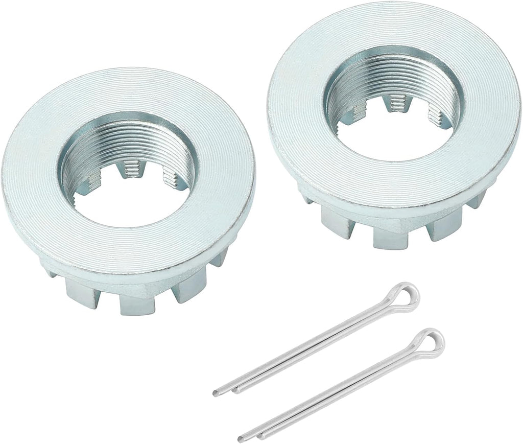 M MATI Front & Rear Axle Nuts with Pins 2Pcs for Honda Pioneer 700 500 520 2014-Up Big Red 700 MUV700 2009-2013 Pioneer 1000 Talon 1000 2016-2021 90304-HM7-A10 94201-40400 90304-HM7-000