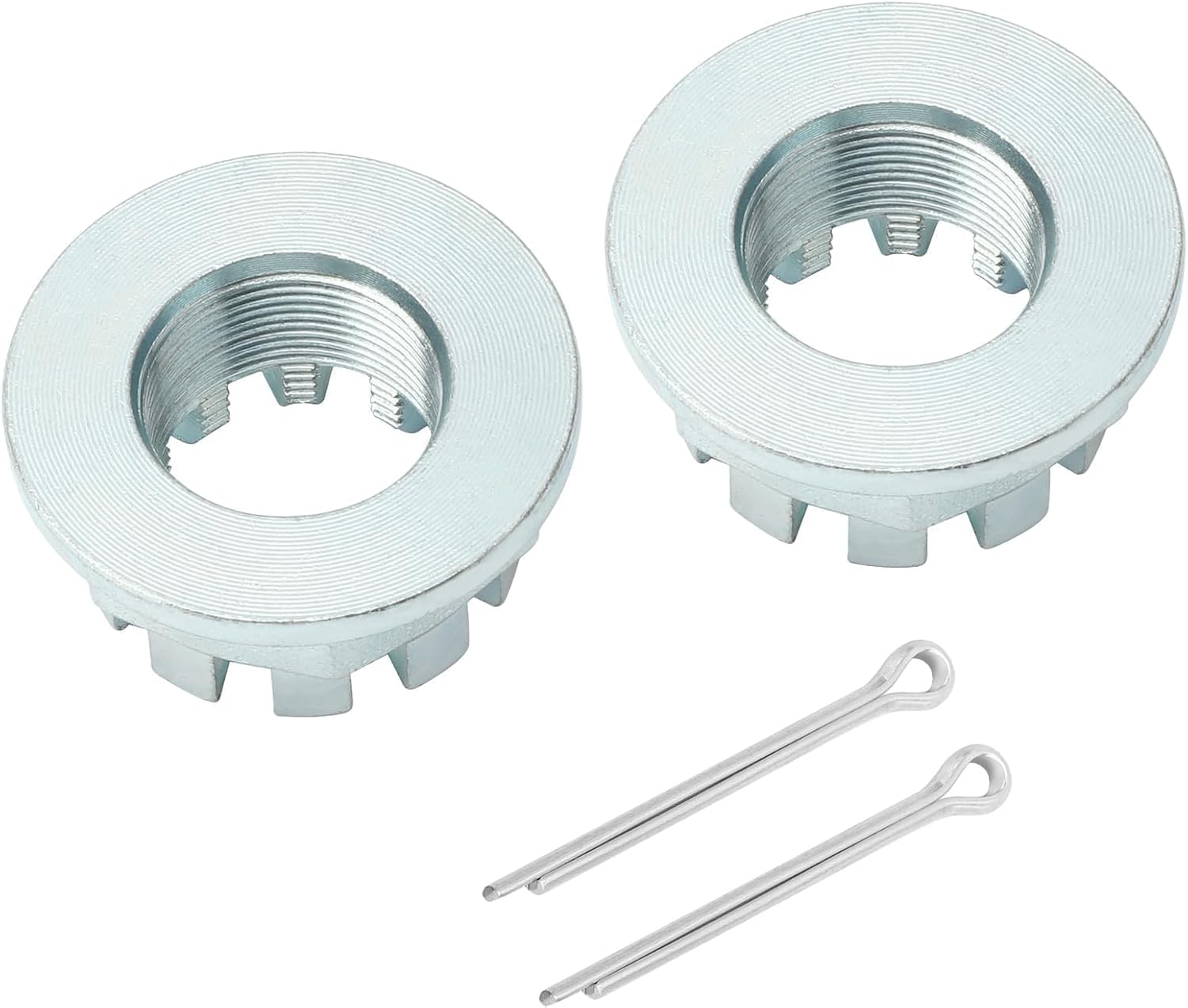 M MATI Front & Rear Axle Nuts with Pins 2Pcs for Honda Pioneer 700 500 520 2014-Up Big Red 700 MUV700 2009-2013 Pioneer 1000 Talon 1000 2016-2021 90304-HM7-A10 94201-40400 90304-HM7-000
